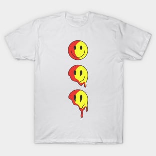 Melting Smiley Faces T-Shirt